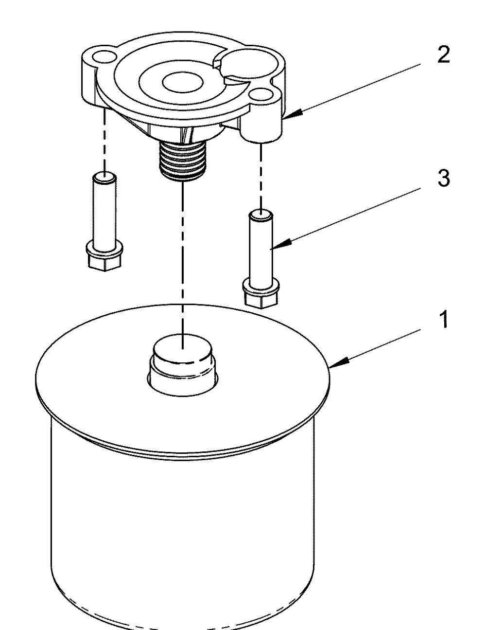 Engine Group - Oil Filter Diagram and Parts List for 076160-05  Briggs and Stratton Generator